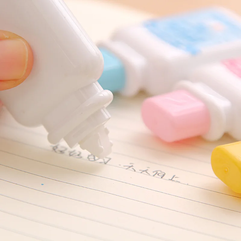 Novelty Milk Bottle Kawaii White Out Corrector Practical Correction Tape Diary Stationery School Supply