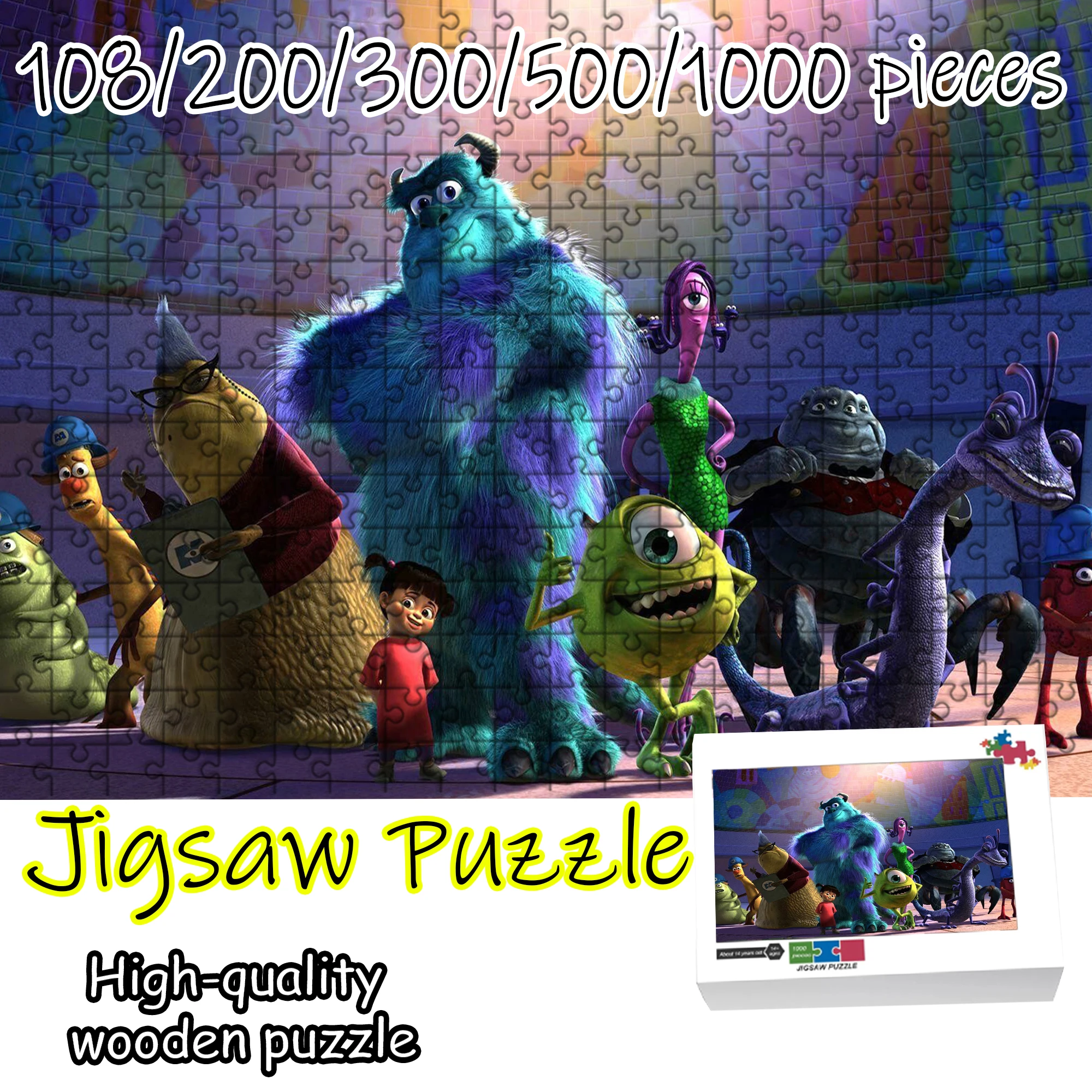 

Компания «Монстры, ООД» Деревянный пазл-головоломка 108/200/300/500/1000 элементов, подарок для взрослых любителей, снимающий стресс, высокое качество