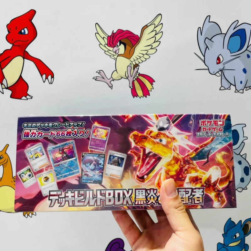 

In Stock PKM PTCG Scarlet&Violet Serise Ruler of the Black Flame Booster Gift Box Japenese Version Card Charizard Surprise Gifts