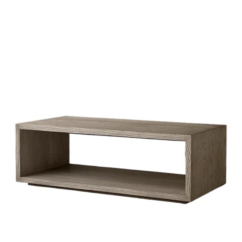 

Italian light luxury sofa edge a few Nordic simple solid wood corners, modern American rural retro