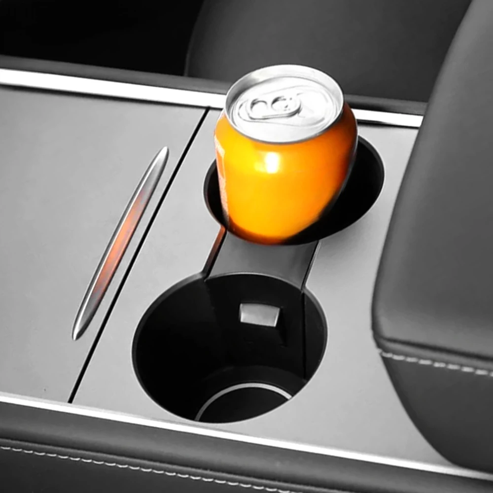 سيارة حامل الكأس كليب المحدد التقسيم فاصل التحكم المركزي كأس الماء حامل ل تسلا نموذج 3 2021 2022 20223 اكسسوارات