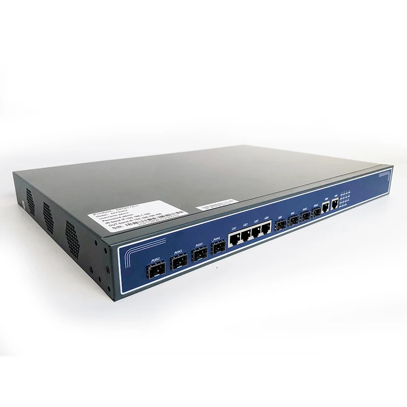 Ftth olt epon 4pon olt compatible with most brand 2 10G SFP+ upink ports without px20+++ pon sfp