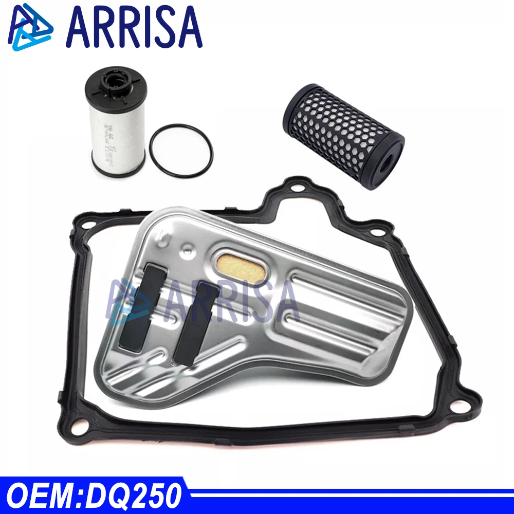 

02E DQ250 DSG Auto Transmission Filter and Gasket Kit Fluid Oil Pan Set 02E325429 For VW GTI 2.0L RABBIT 2.5L 2006-2018