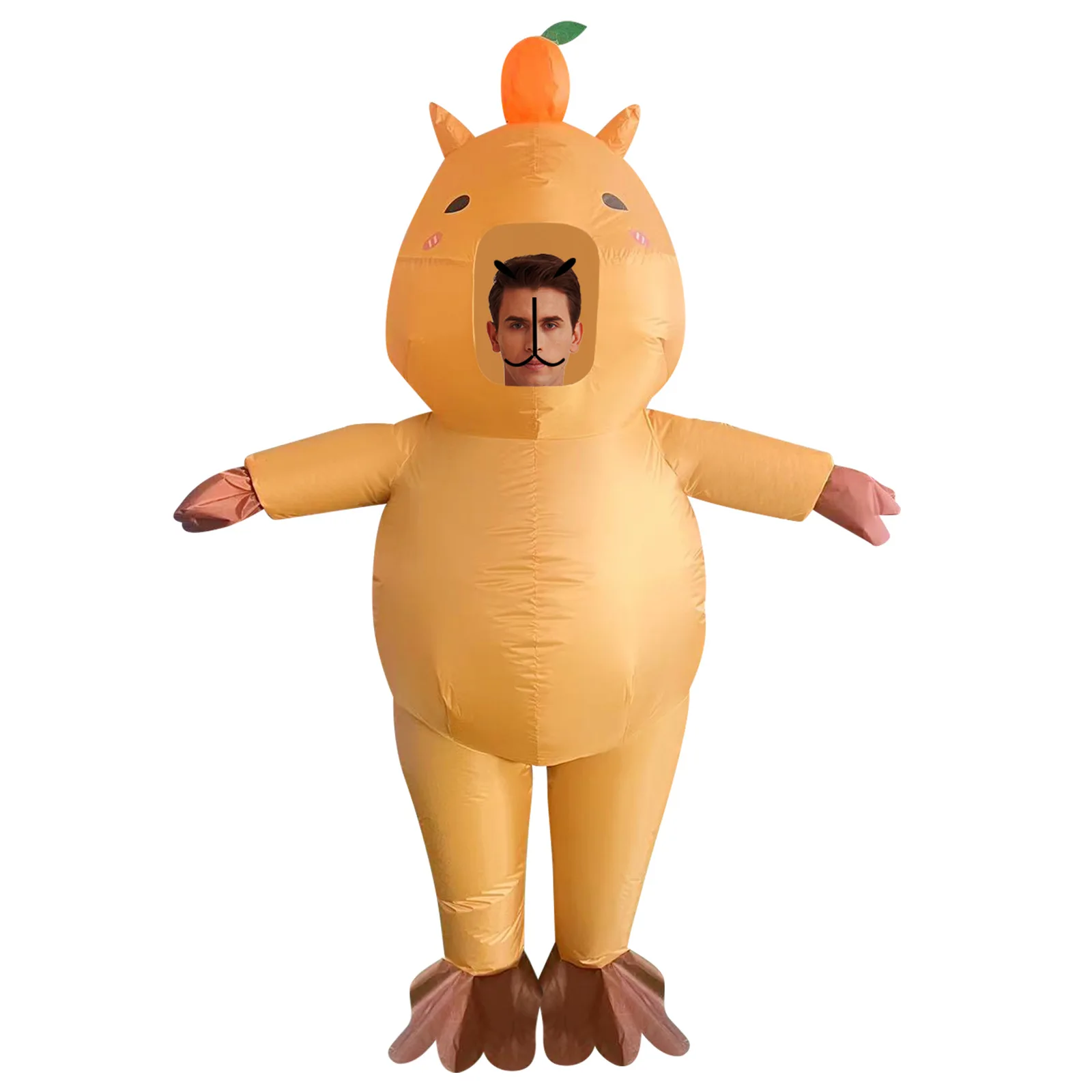 

Capybara Inflated Garment Halloween Festival Party Inflatable Clothing Outdoor Performance Clothes Cosplay Costume for Adult