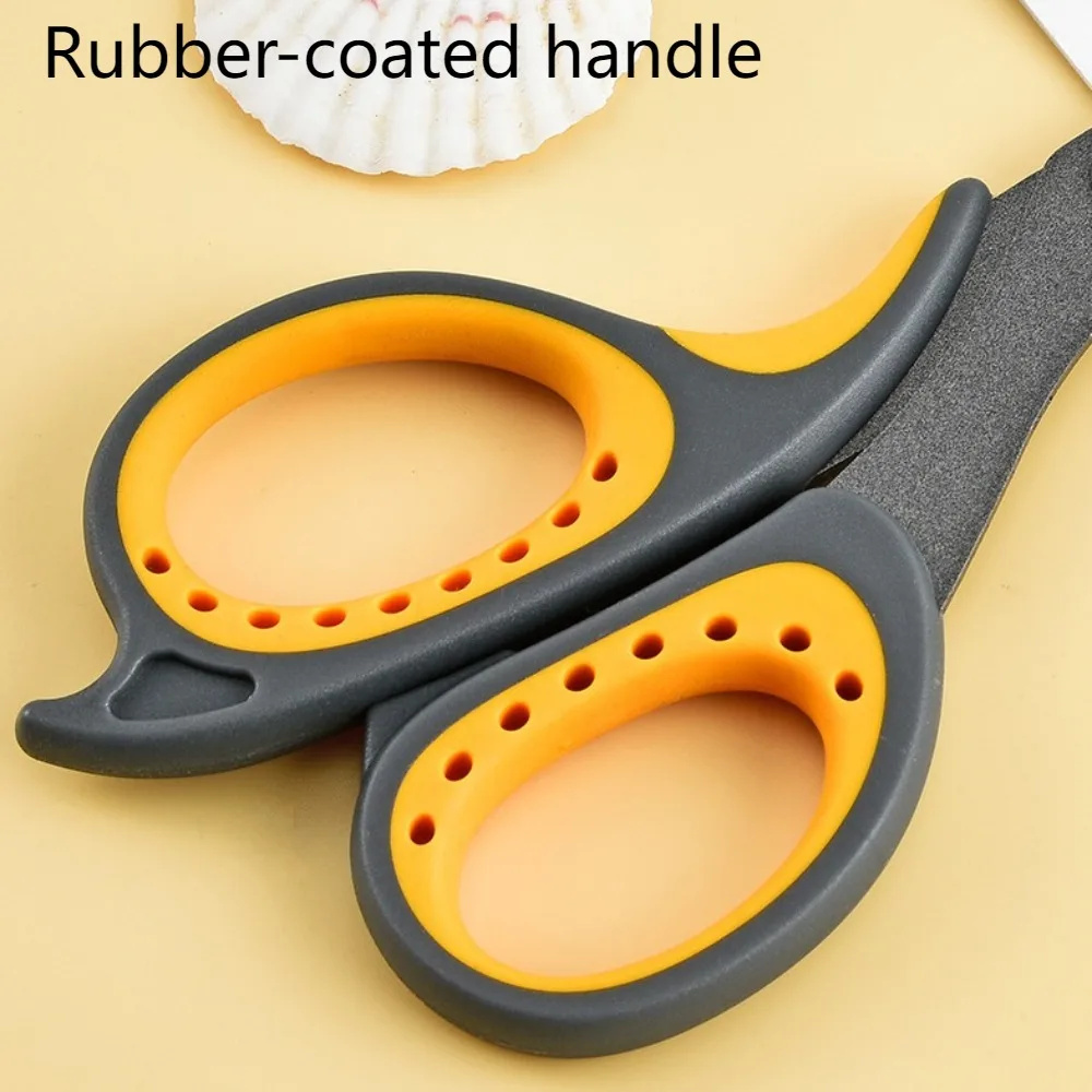 Durável anti-ferrugem Home Scissor, Tesoura rasgar para cortar papel de escritório, PTFE revestido, artesanato de arte do alfaiate grande