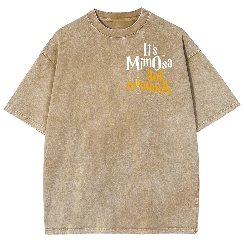Retro Designer New Women's T-Shirt American Neutral Style Simple Letter Printing Washed Denim Round Neck Short Sleeves