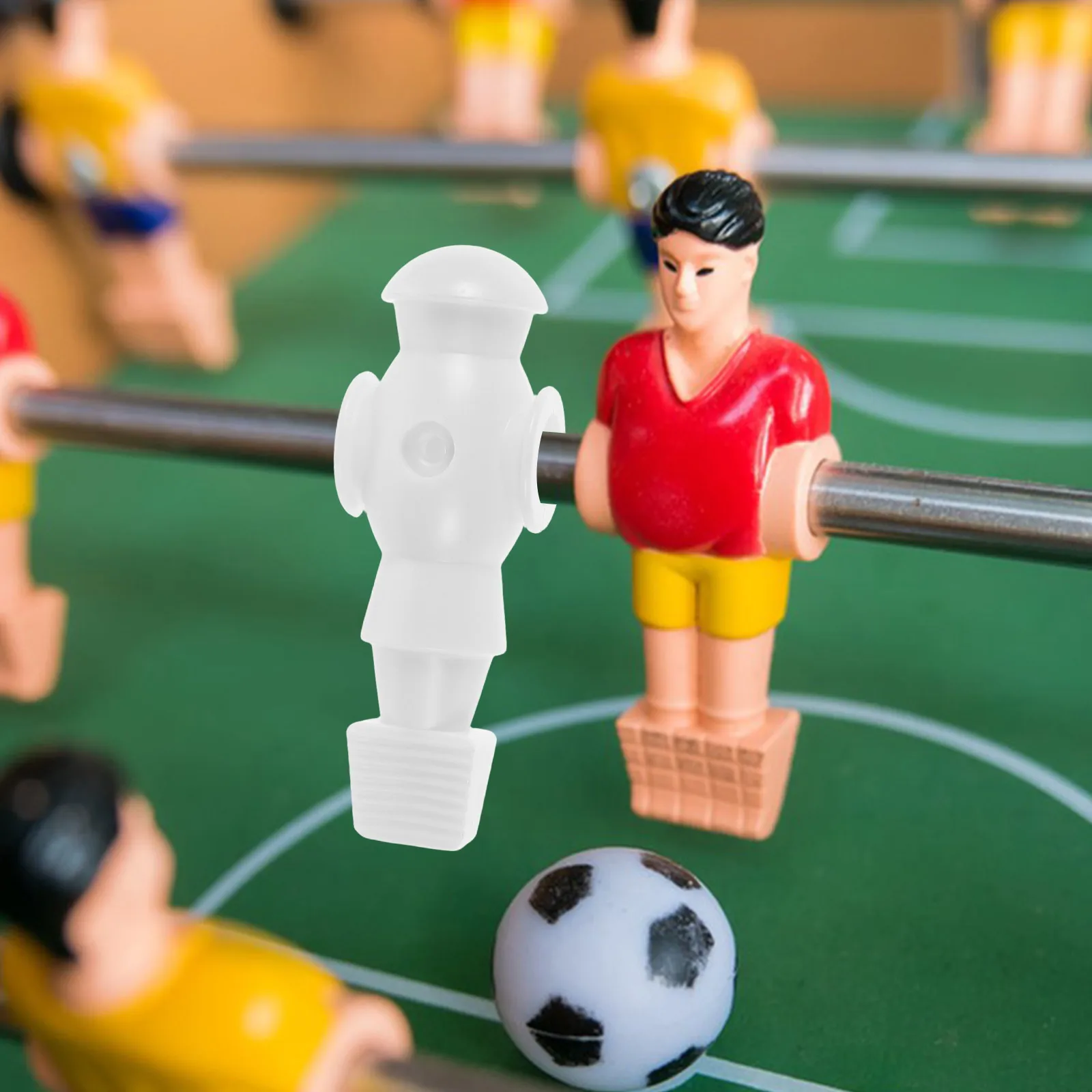 

2pcs Foosball Player Figurines White Soccer Men Replacement Parts For Table Football Machine Kit Easy Diy Customization