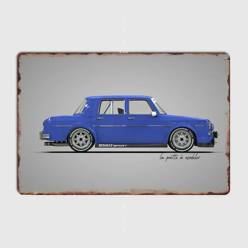 Classic Car Juris Car 8 Gordini Rally Car Metal Plate Poster Automobile Club Home Bedroom Bar Tin Sign Room Decor Wall Decor