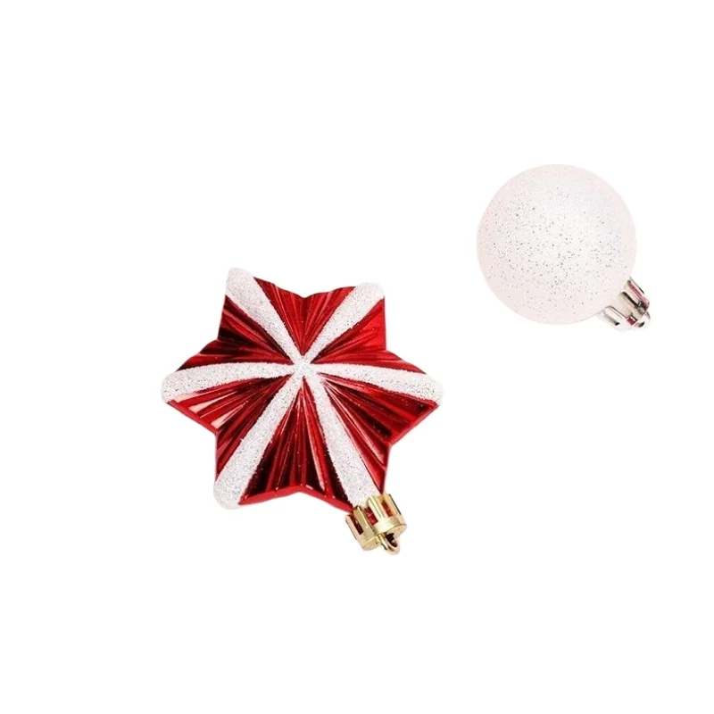 

Christmas Ornaments 80PCS Tree Top Star, Christmas Ball Painted Gift Box