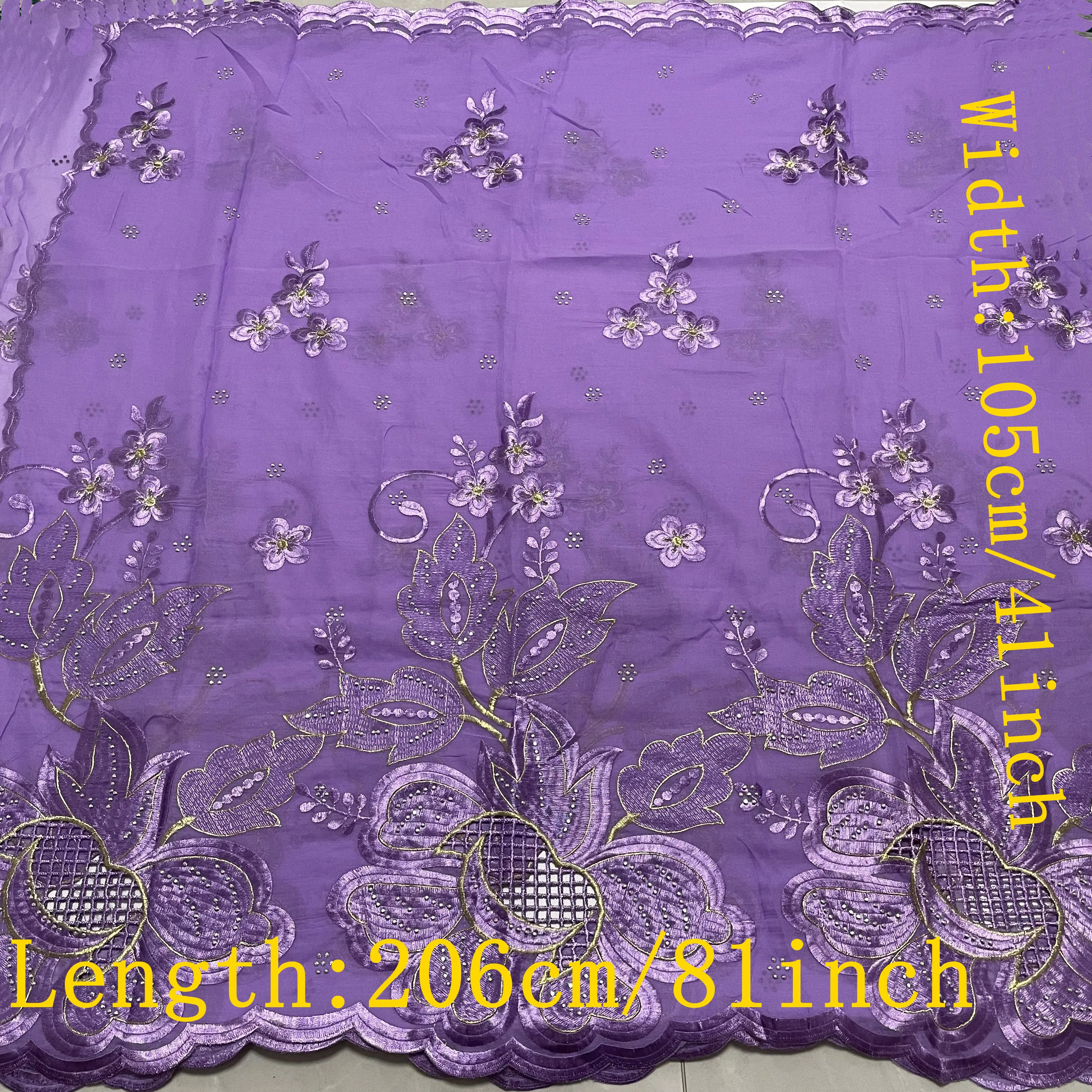 New 100% Cotton Islamic Scarf for Women Soft Embroidery Muslim Hijab Shawl Wrap Chip Design Dubai Style African Women Fash 4