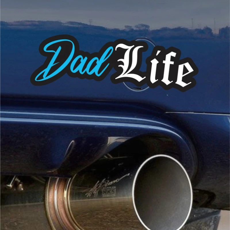 

Window Rear Bumper Trunk Vinyl Decals Father's Day Gifts Dad Life Motorcycle Stickers Waterproof for Scooter Fuel Tank Car