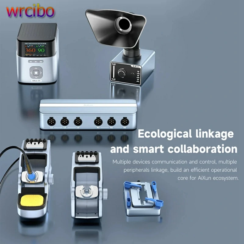 

AIXUN EB01 Docking Station Dual Channel input 6-in-2 HUB Ports for Aixun peripherals Expansion Phone Repair Soldering Docking