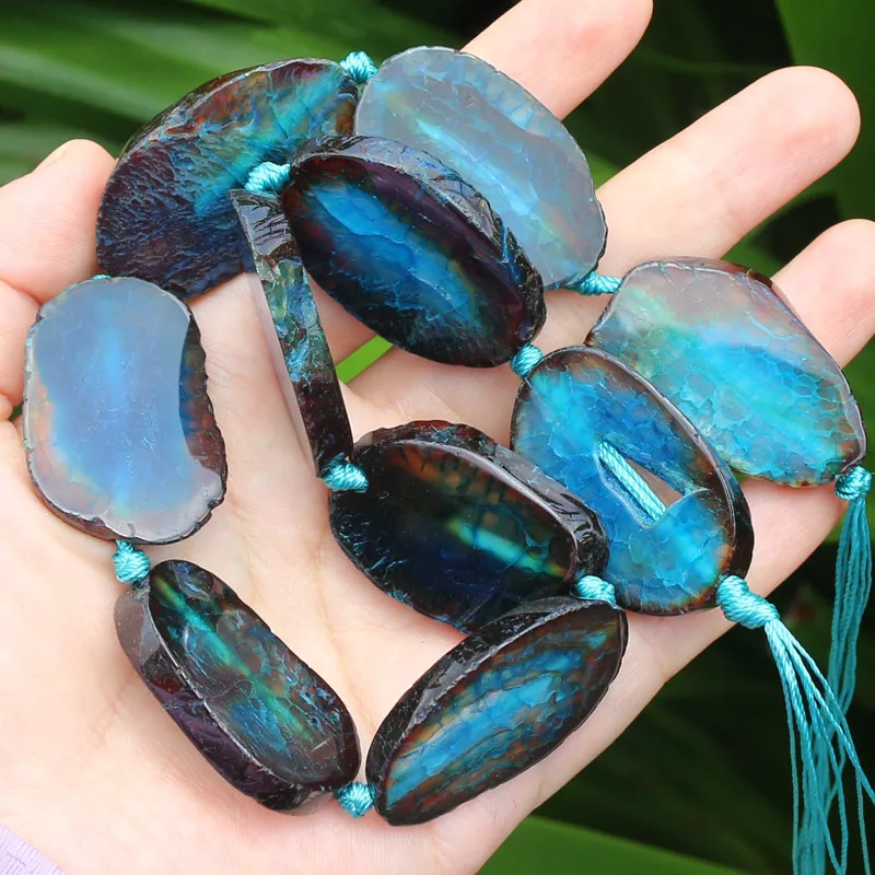 20-35mm Natural Agate Multicolor Loose Beads 16inch , For DIY Jewelry Making !