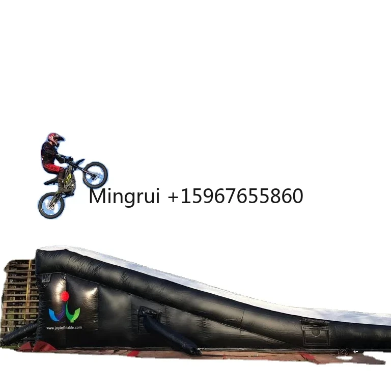 

Inflatable bike ramp lander customize size extreme sports jump airbag landing inflatable airbag