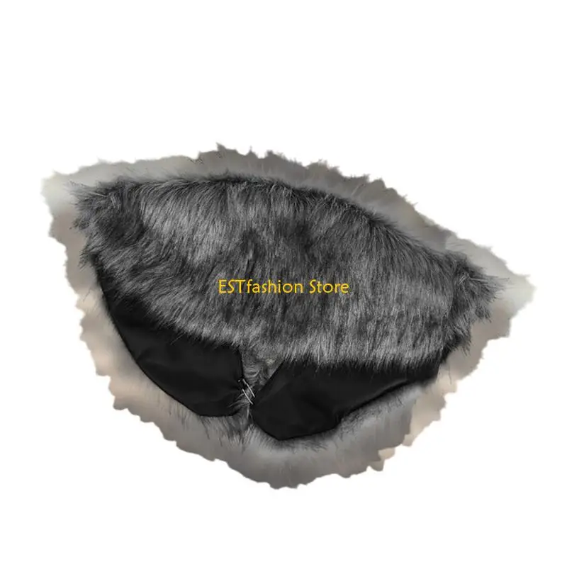 

Y5GC Medieval Faux Furs Mantle Shoulder Wrap Women Men Halloween Renaissances Cosplay Costume Accessory Vikinges Shawl Collar