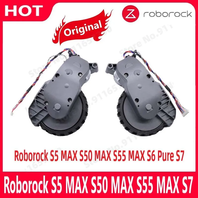 Original Roborock S5 MAX S50 MAX S55 MAX S6 Pure S7 Left And Right Walking Wheels Parts Vacuum Cleaner Wheel Accessories