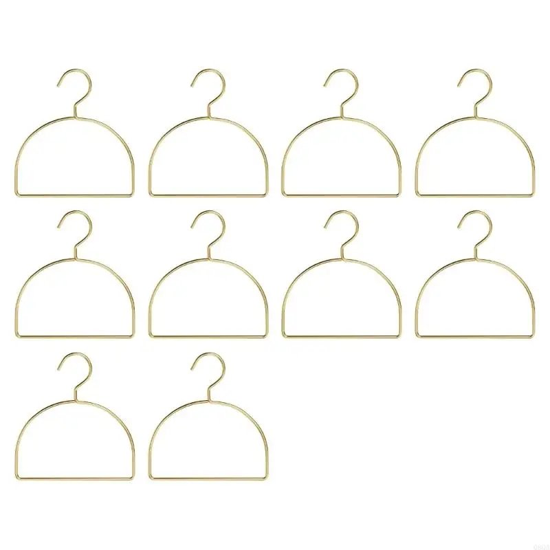 Q9QA 10pack Gold Pet Clothing Hangers Pet Boutiques Display Stand Metal Clothes Rackfor Home Or Store Use