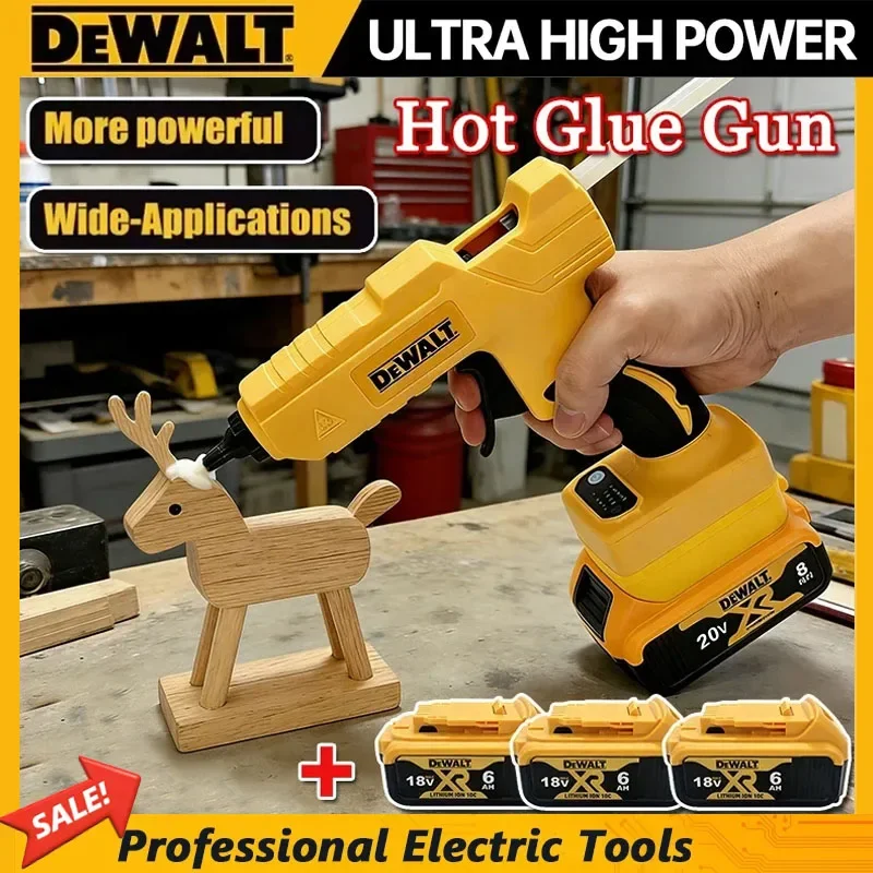 Dewalt Handheld Electric Cordless Hot Glue Gun Repair DIY Tool Hot Melt Welding Hot Air Gun Anti-scald Nozzle For Dewalt Battery