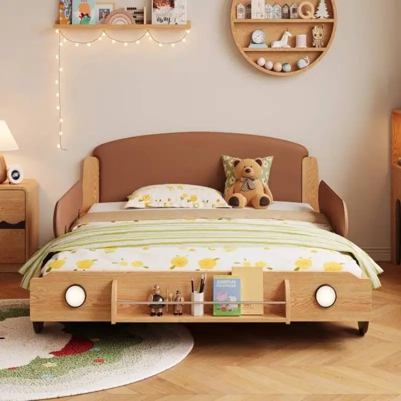 أوروبا الديكور الاطفال سرير الدرابزين الفاخرة مخصص سرير أطفال واحد تصميم خشبي الحديثة Lettino لكل أثاث بامبيني المنزل #1