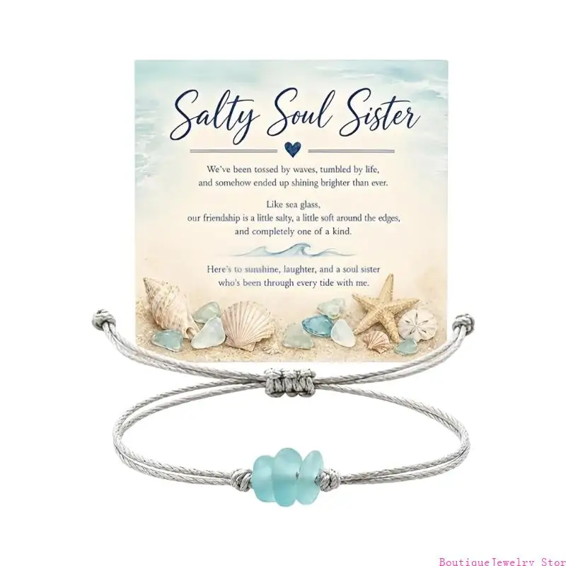 E1PE Bead Bracelet with Braided Cord Construction, Adjustable Sliding Knot Closure, and Lightweight Everyday Styling