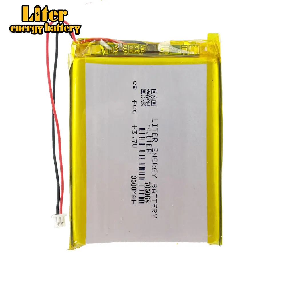 1.25mm-2p 3.7v 3500mah 705068 Lithium Polymer Battery 2800mah 605065 With Board For RG35XX Pda Digital Products