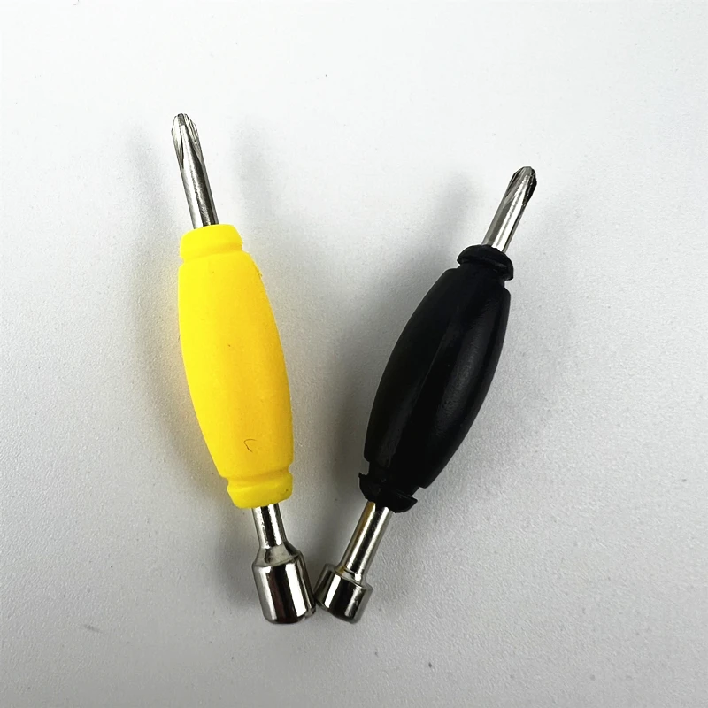 2pcs Black & Yellow Standard Screwdriver and Nut Driver finger skateboard Fingerboard Tools