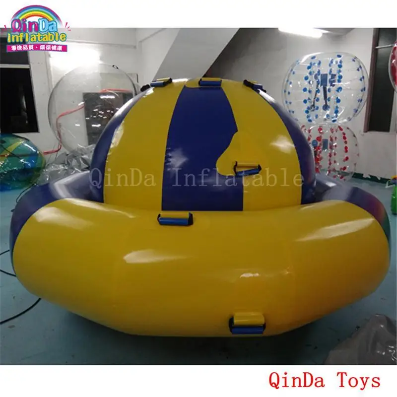 Diameter 2.5M Inflatable Saturn Toys Inflatable Rotating Climbing Saturn For Water Park Games