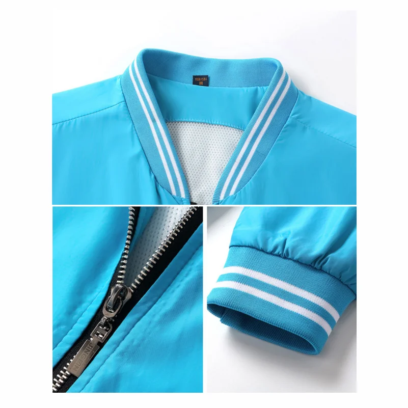 Thin Windbreaker Custom Logo Classic Baseball Uniform Print Team Design Embroidery Zipper Jacket 7 Colors NSLP 2023