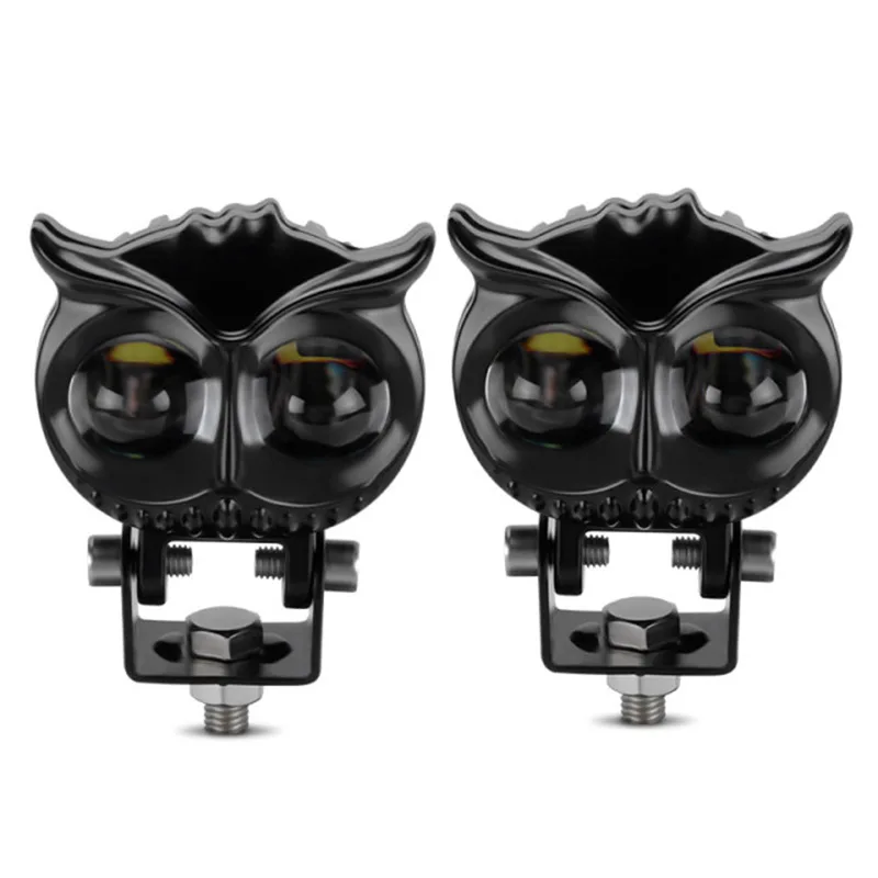 

New high-brightness motorcycle LED spotlight far and near light integrated two-color external work light modified light