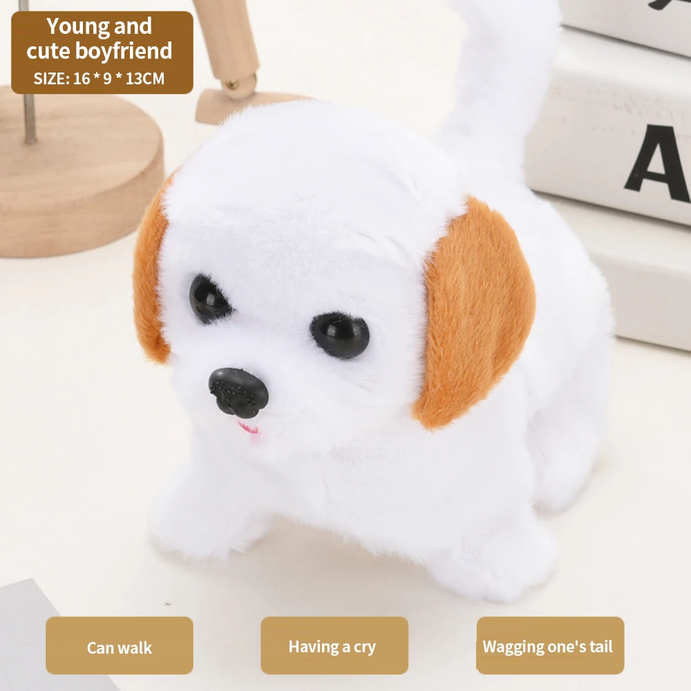 Electronic Plush Toys Puppy Smart Dogs Children's playmates Will Nod Will Shake The Tail Robot Dog Simulation Pet Dog Baby Toys