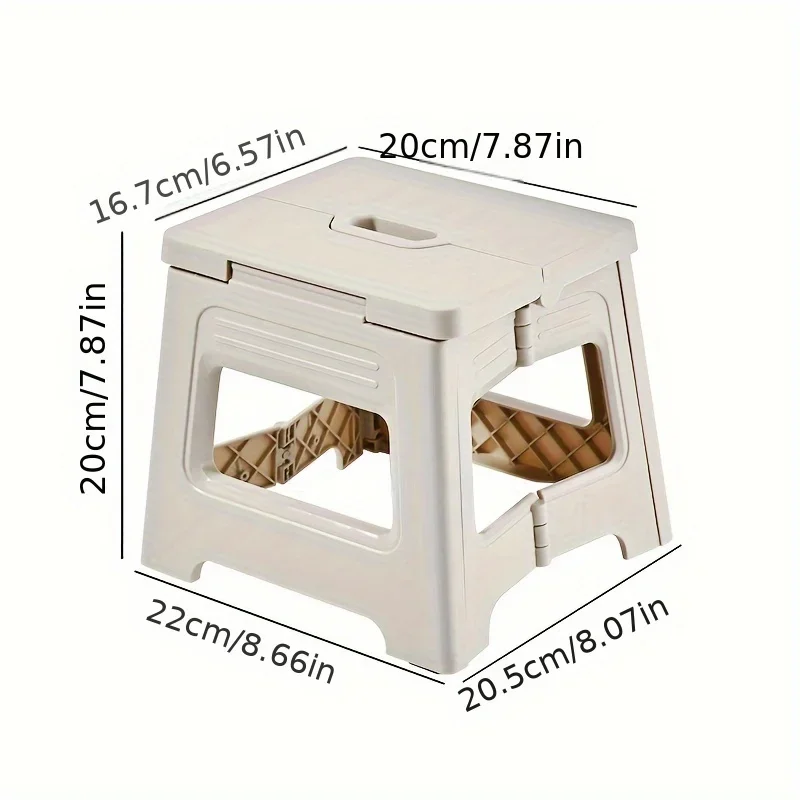 مقعد كرسي لطيف قابل للطي - مقعد موفر للمساحة في الهواء الطلق، قوي وخفيف الوزن ومريح لتخزين كراسي البيض التلسكوبية #3