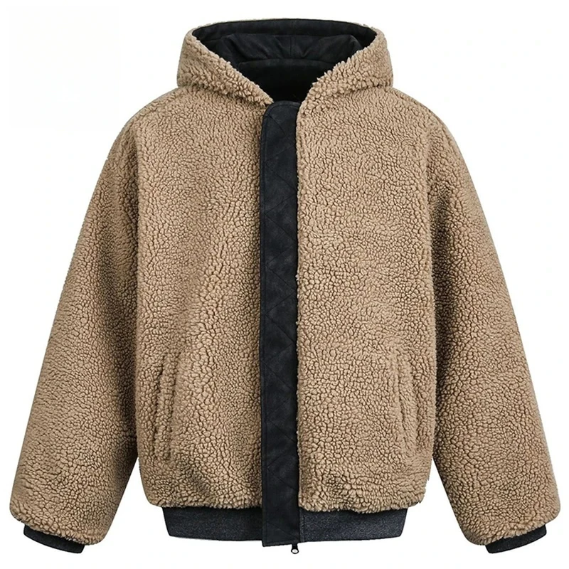 

Зимние куртки мужские винтажные плюшевые теплые парки пальто уличная одежда Harajuku хип-хоп большие стеганые куртки верхняя одежда для мужчин