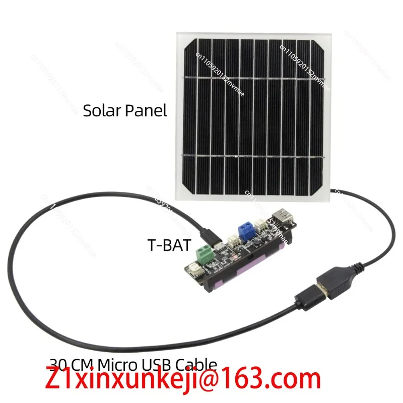 T-BAT Battery Holder CN3065 Solar Energy and 18650 Battery Development Board