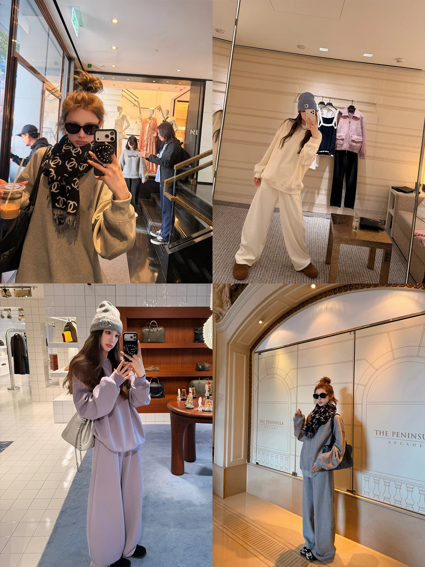 

Комплект: худи-толстовка Aaaaxbbb Lazy Formula Tee-Color и свободные брюки Knife-ape, повседневный стиль, женская мода...