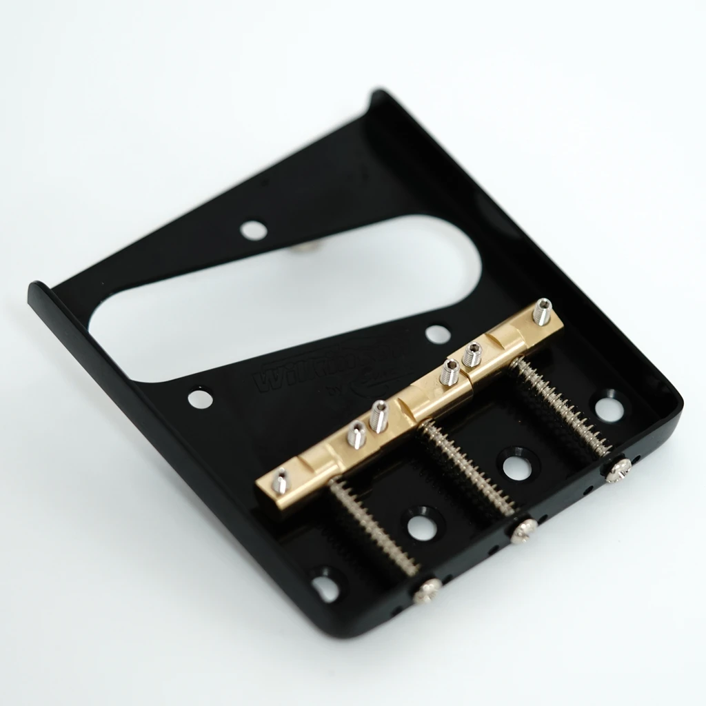 Gold Silver Black WILKINSON- WTB Guitar Bridge  Vintage Telecaster- Compensated Brass Saddle Made in Korea