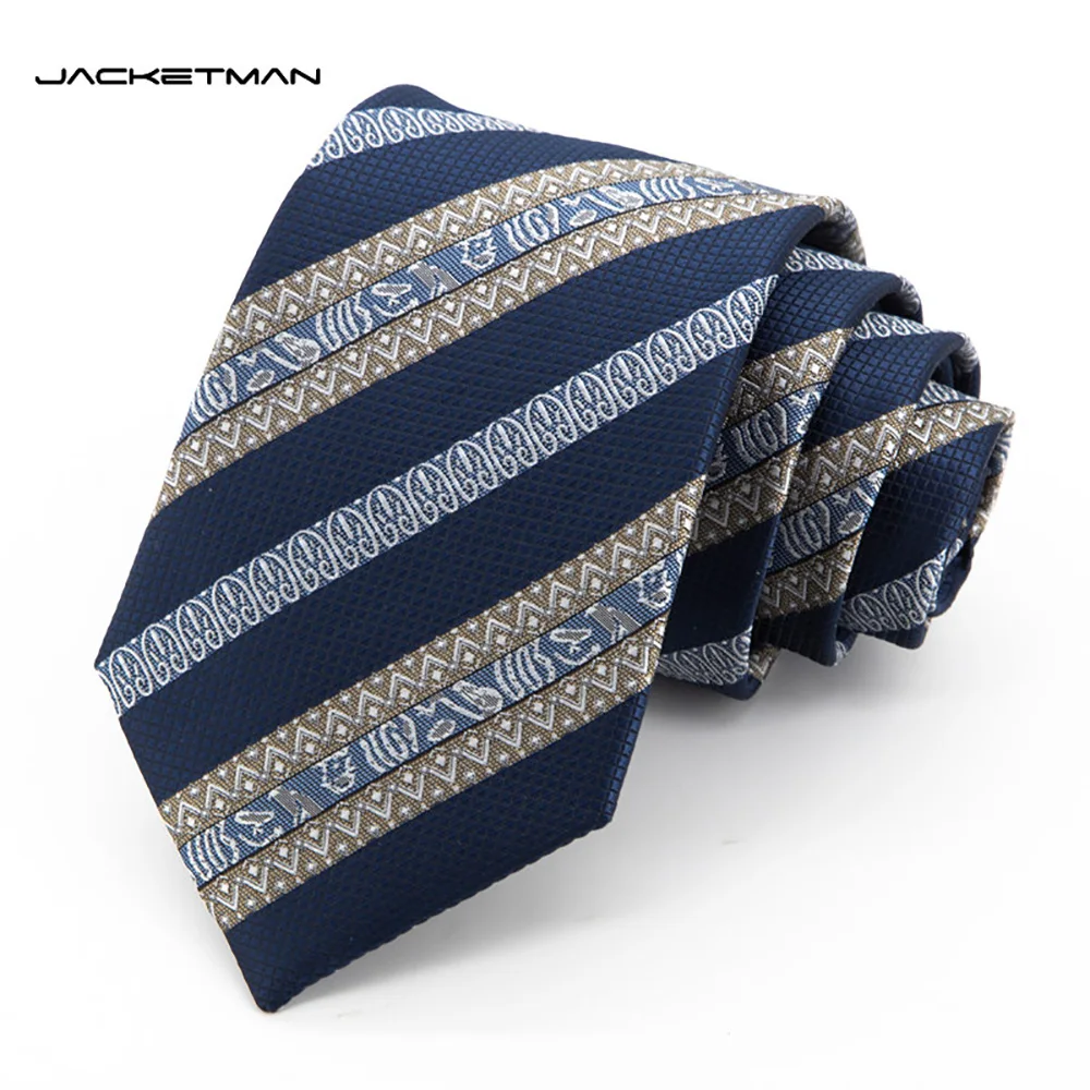 high-quality-blue-personalized-fashionable-casual-geometric-diagonal-pattern-men's-business-dress-shirt-accessories-8cm-wide-tie