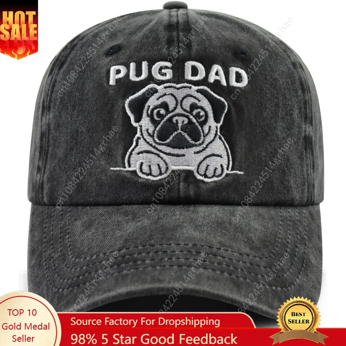 قبعة Dog Lover للرجال والنساء، قبعة بيسبول قطنية مطرزة ومضحكة وقابلة للتعديل للأم والأب #1