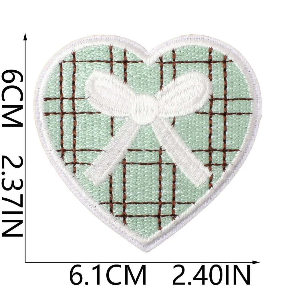 Heart Shape Embroidery Patch Applique Iron on Patches DIY T-shirt Backpack Hat ClothRepair Accessories Sticker Sewing Applique