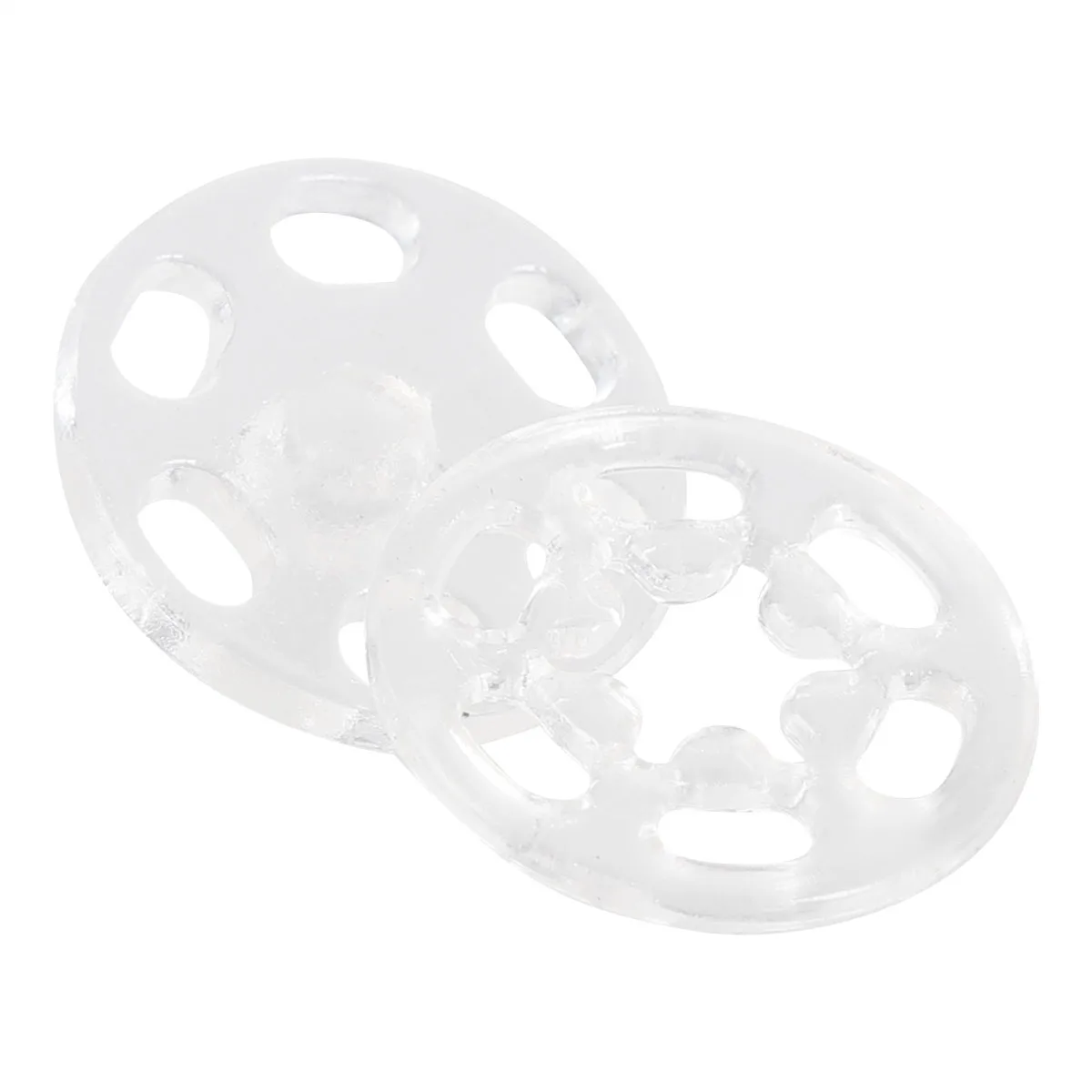 

1000 Pcs Transparent Color Mother-child Buckle Snap Buttons for Clothing Hidden Snaps Translucent Plastic Sewing Shirt