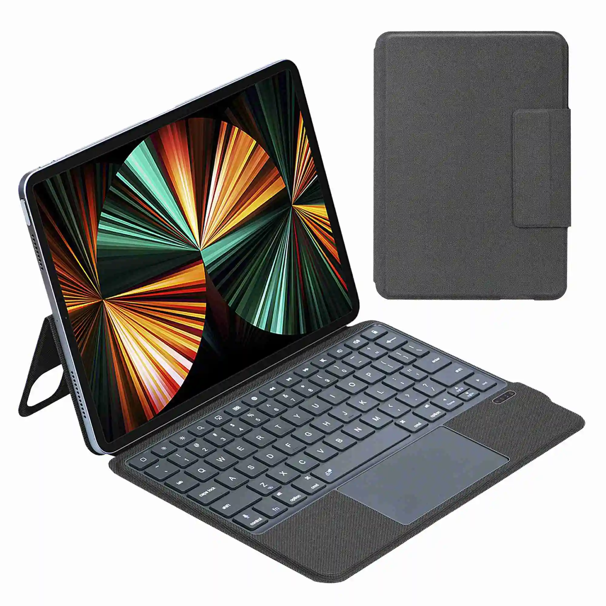 

3125 / 6 For iPad Pro 11 (2018) / (2020) / (2021) / Air (2020) PU Leather Bluetooth-compatible Keyboard Case with TouchPad Anti