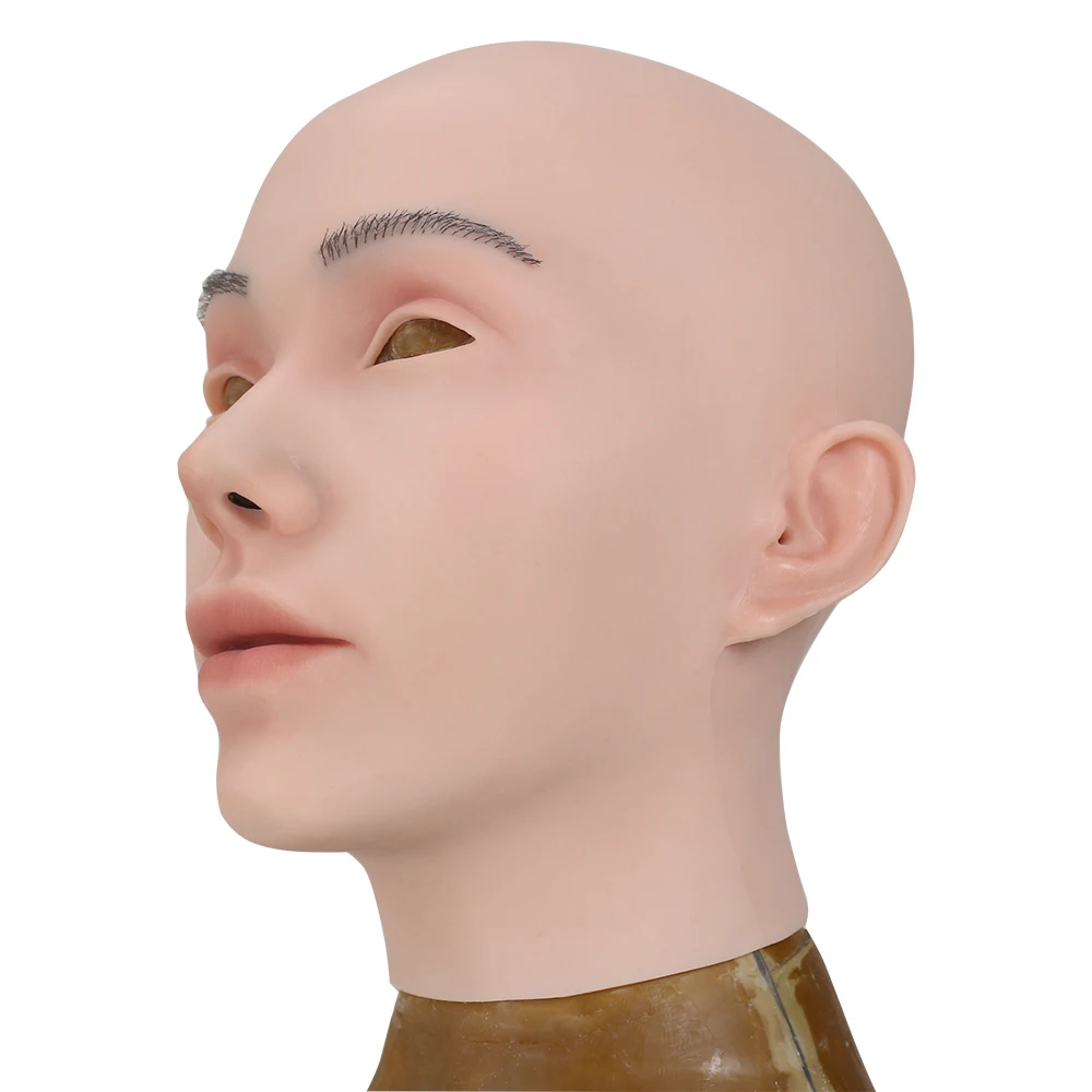 Masque de ixen Silicone pour Femme, Tête Artificielle, Cosplay, Halloween, Déguisement avec Maquillage