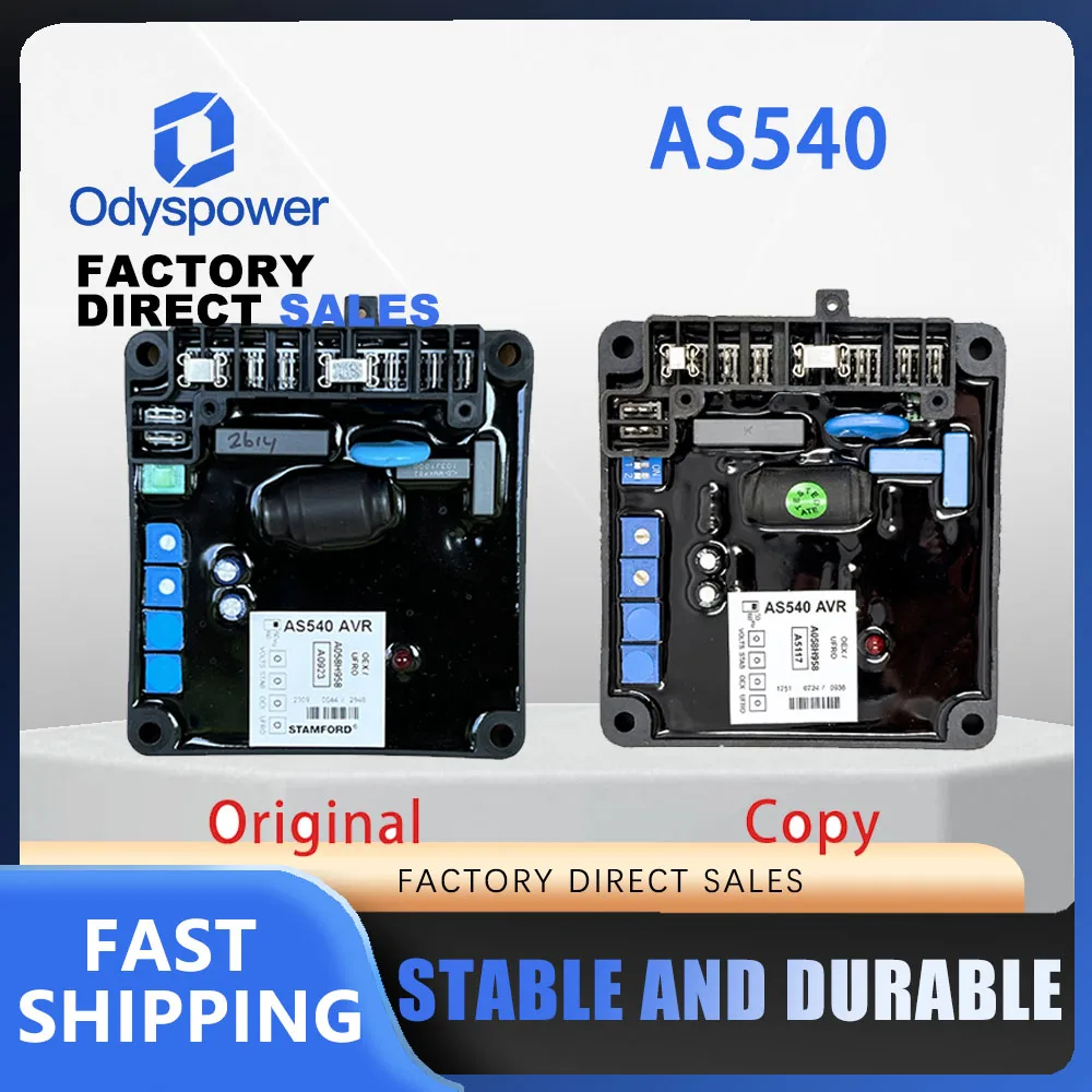AS540 Adjustable Power Supply  Avr Automatic Voltage Regulator Power Stabilizer for Brushless Generator Voltage