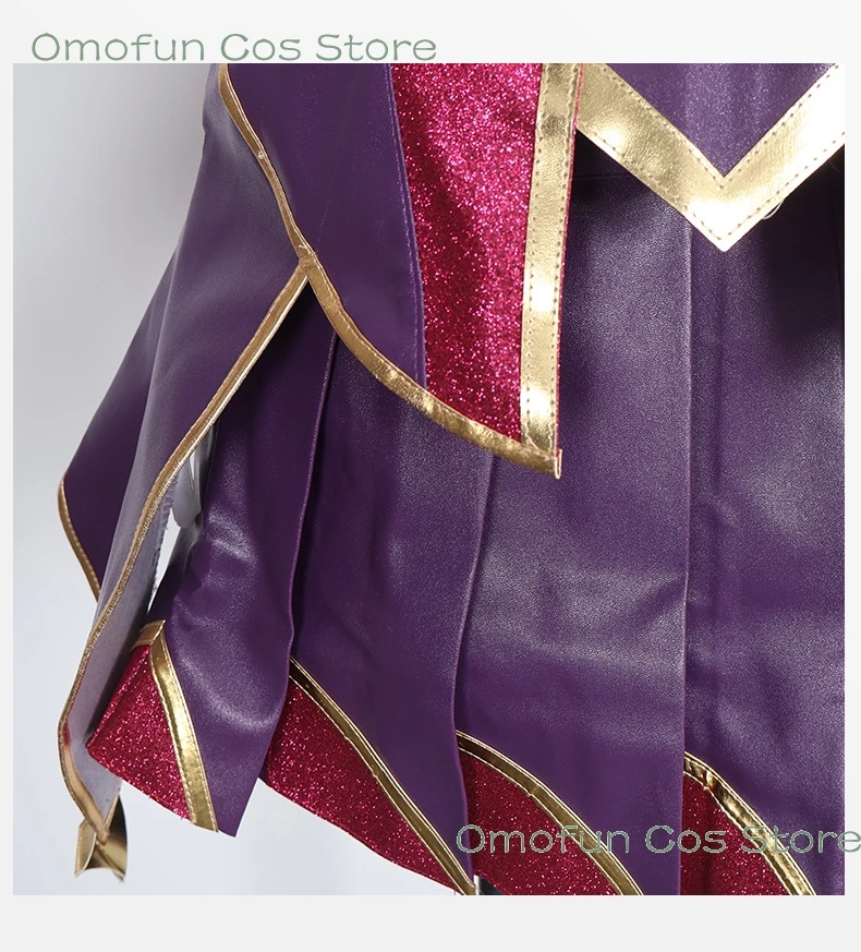 LOL Star Guardian Xayah Cosplay Costume Wig Shoes Uniform Anime Game League of Ruby Legends Dress Halloween Party Event Outfits view 6