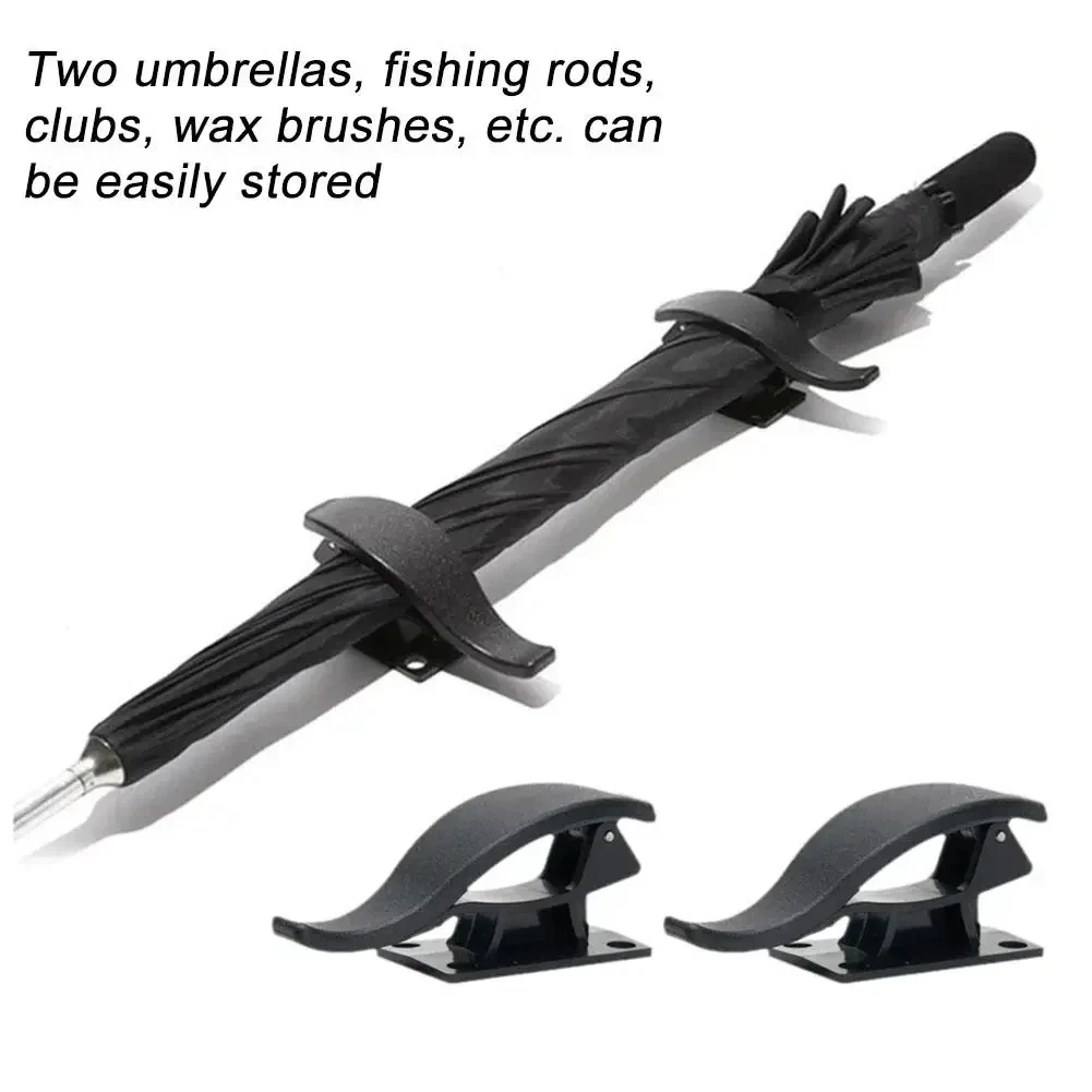 2Pcs Car Seat Back Hook Multi-purpose Trunk Umbrella Mount Holder Car Umbrella Storage Organizer Holders Universal Car Accessory image 2