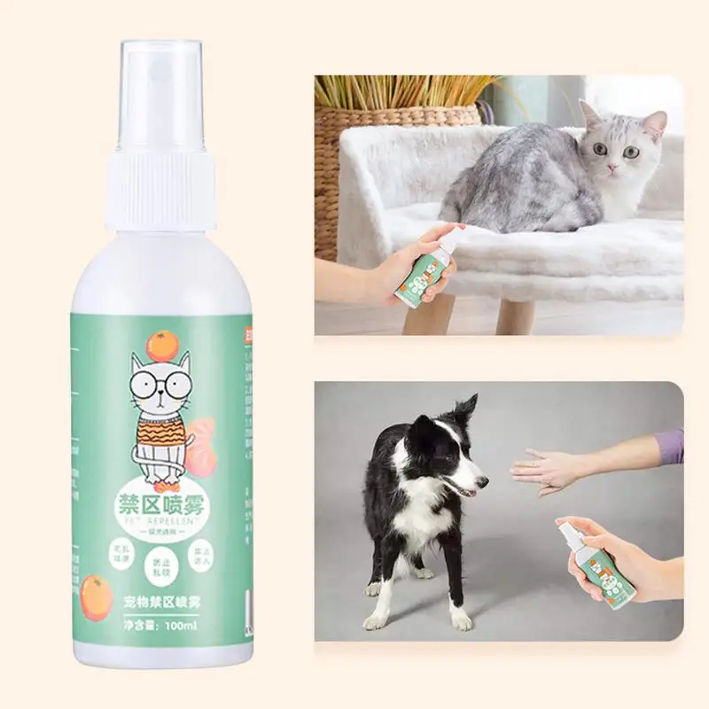 Cat Spray 100ml Citrus Cat Spray Cat Deterrent1 Spray Cat Repellent Orange Flavored Cat Exclusion Zone Spray For Outdoor Use