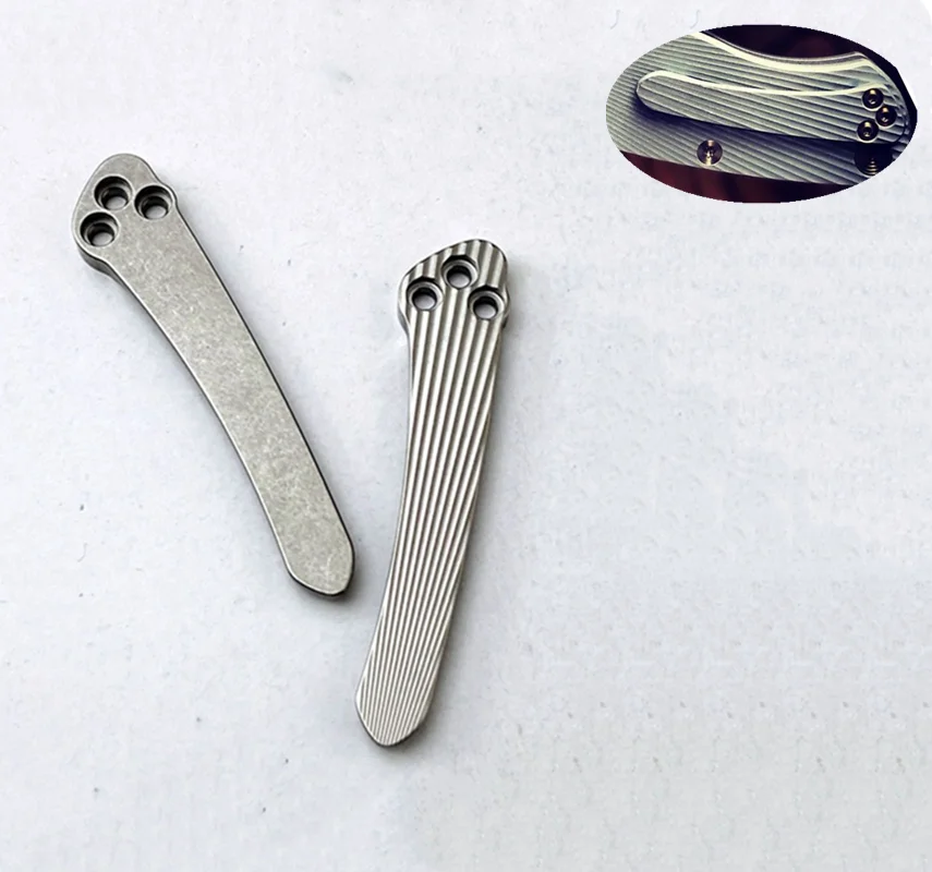 Titanium Alloy Army Knife Clip, Waist Clamp Pocket Clip, Equipment Tool for Spyder Paramilitary 2, C81 Para 2, Back Clip