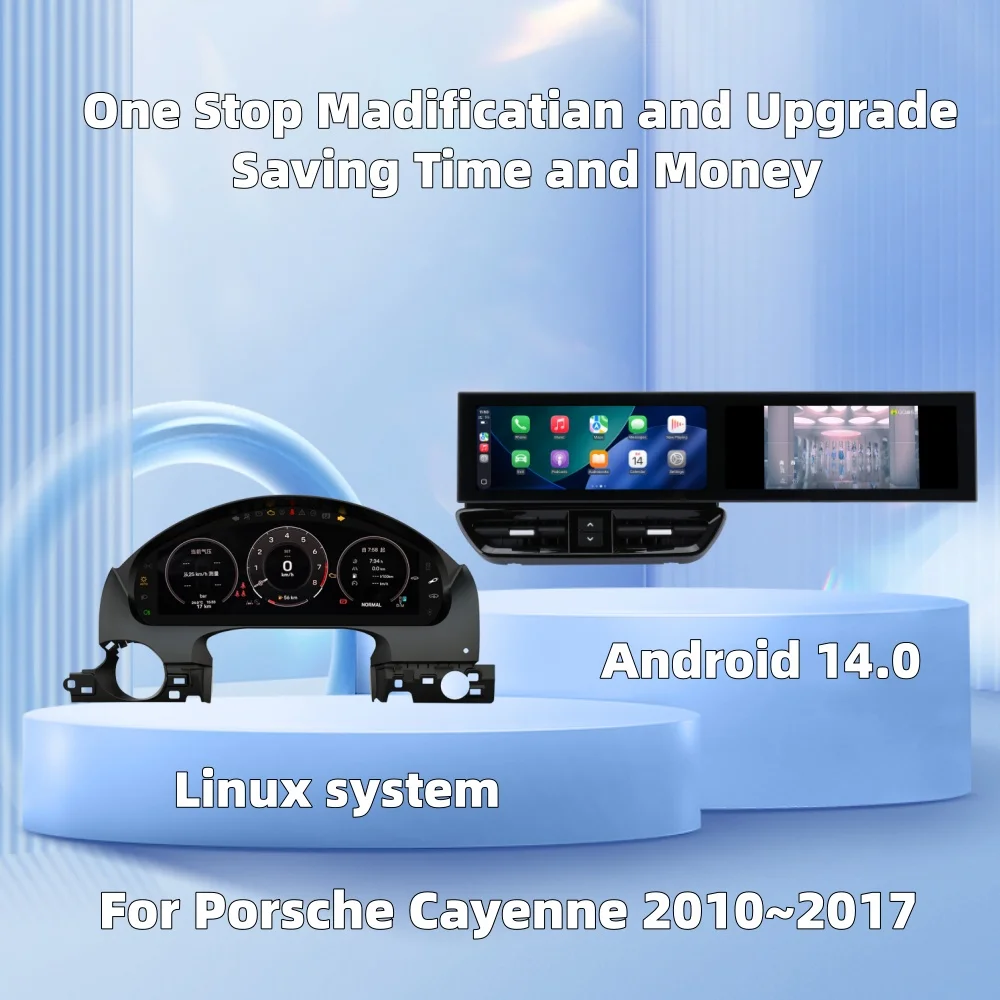 

12,3-дюймовый двойной экран Qualcomm Carplay Android автомобильный мультимедийный инструмент для Porsche Cayenne 2010 ~ 2017 GPS Navi автомобильный радиоприемник