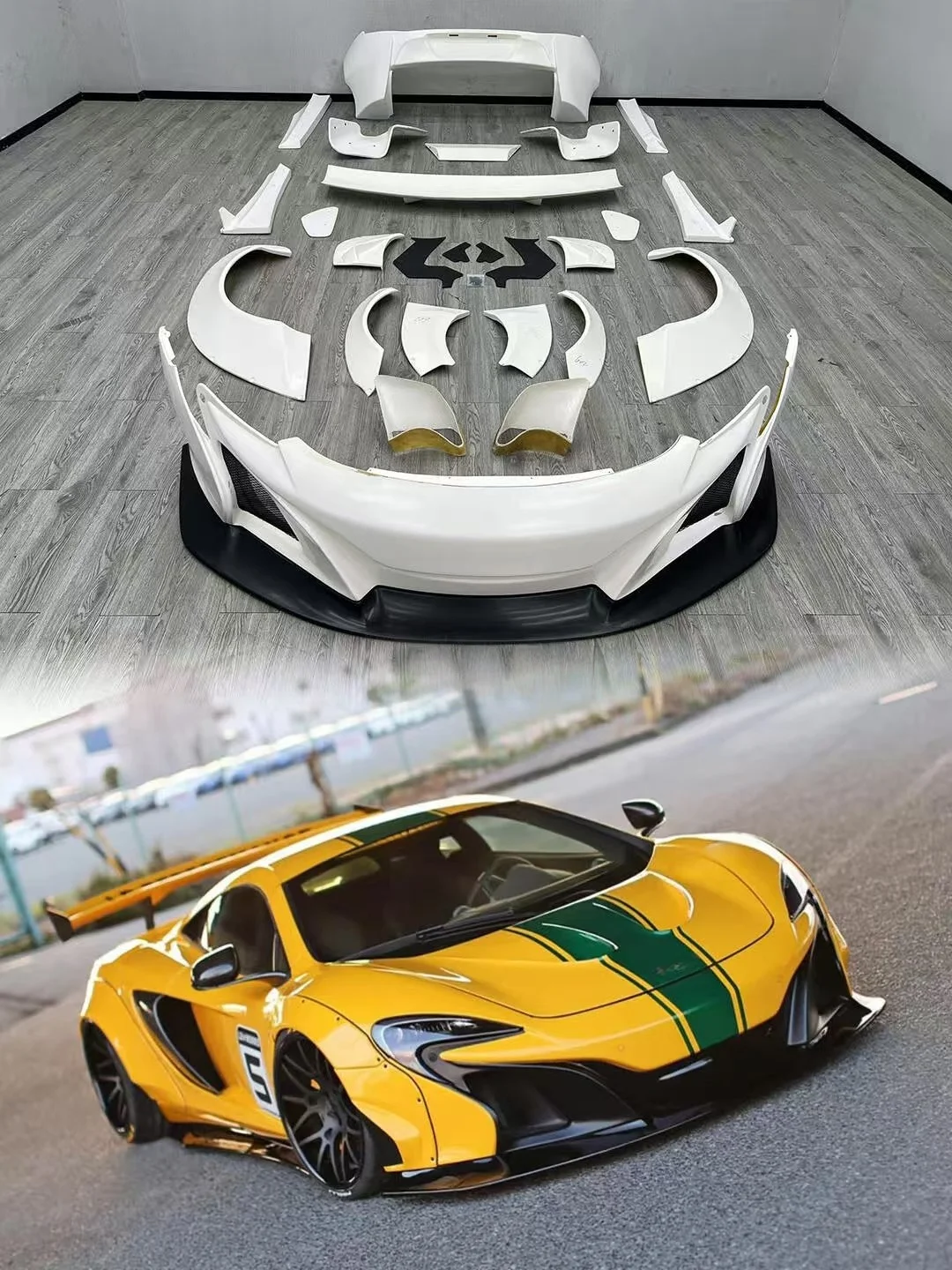 Complete OEM Facelift Conversion & Custom BuildFor LB Style Wide Body Kit For MP4 12C 650S Exterior Aerodynamic Modification P