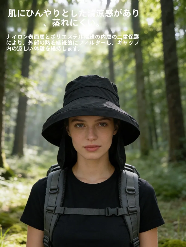 2026年新作-夏用-大きなつば付きサンハット-uvカット-日本風-高品質-四季兼用-男女兼用-フィッシャーマンキャップ-通気性-速乾性