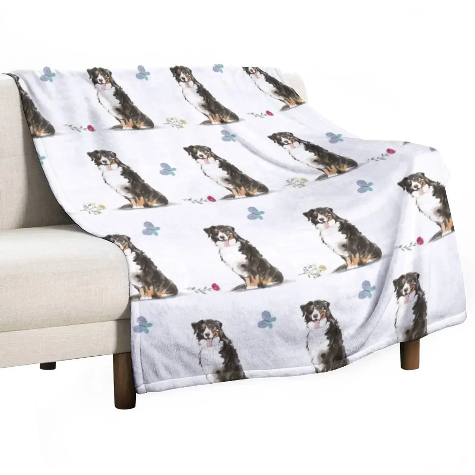 

Cute Bernese Mountain Dog Throw Blanket For Baby Weighted for babies Blankets